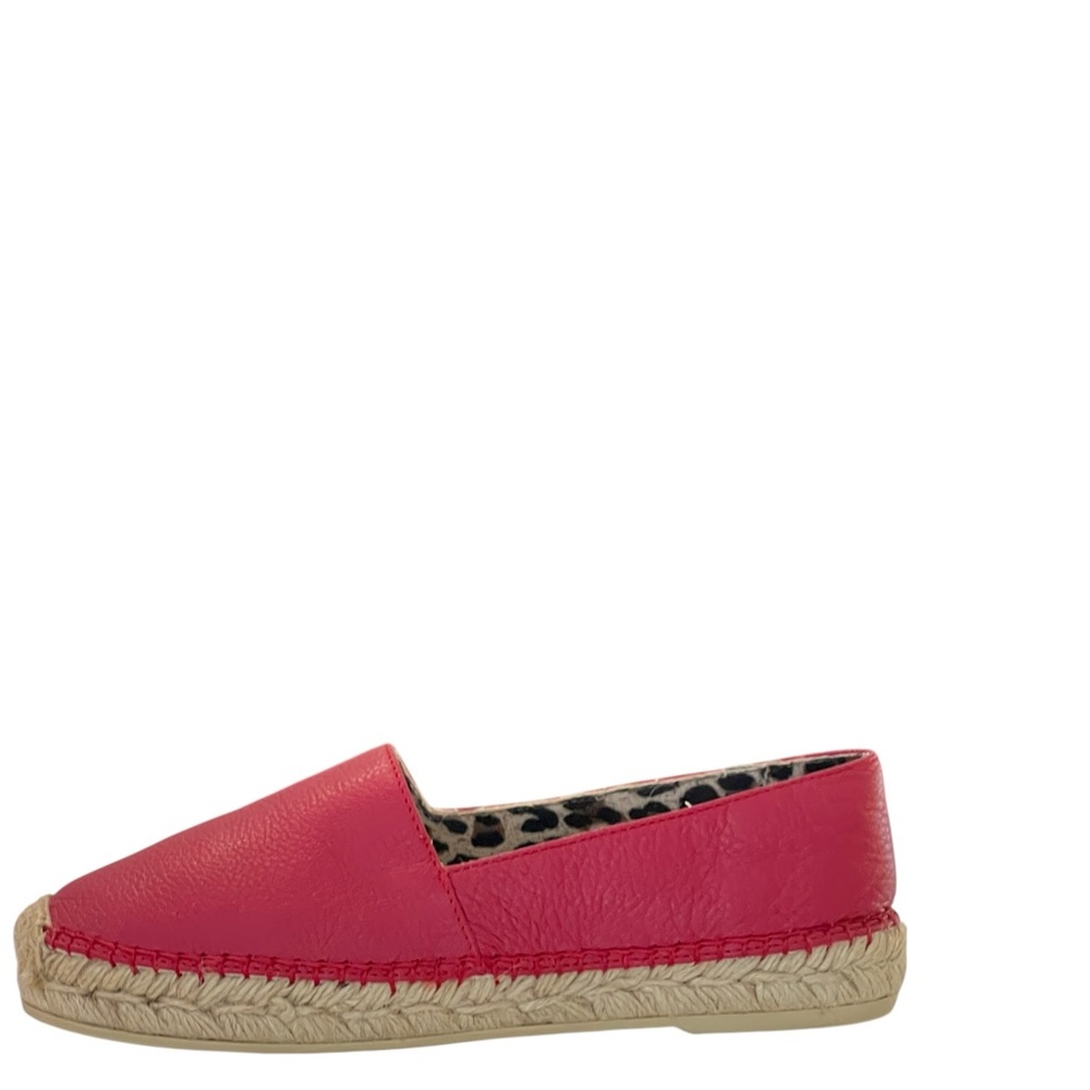 Maje red leather espadrilles